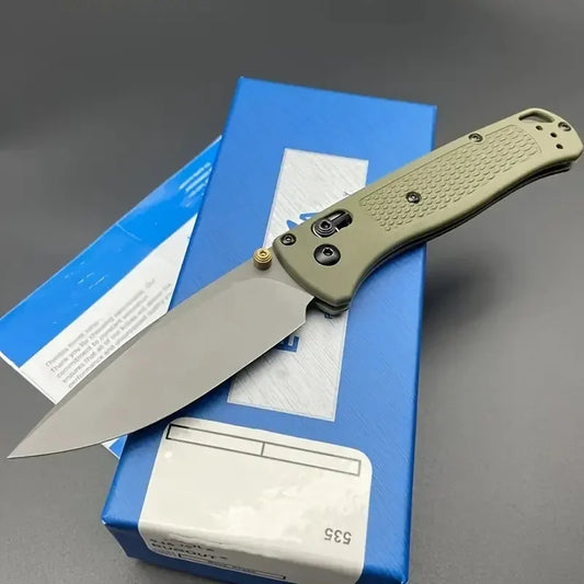 Folding BM 535 Blue/khaki Handle EDC Knife l