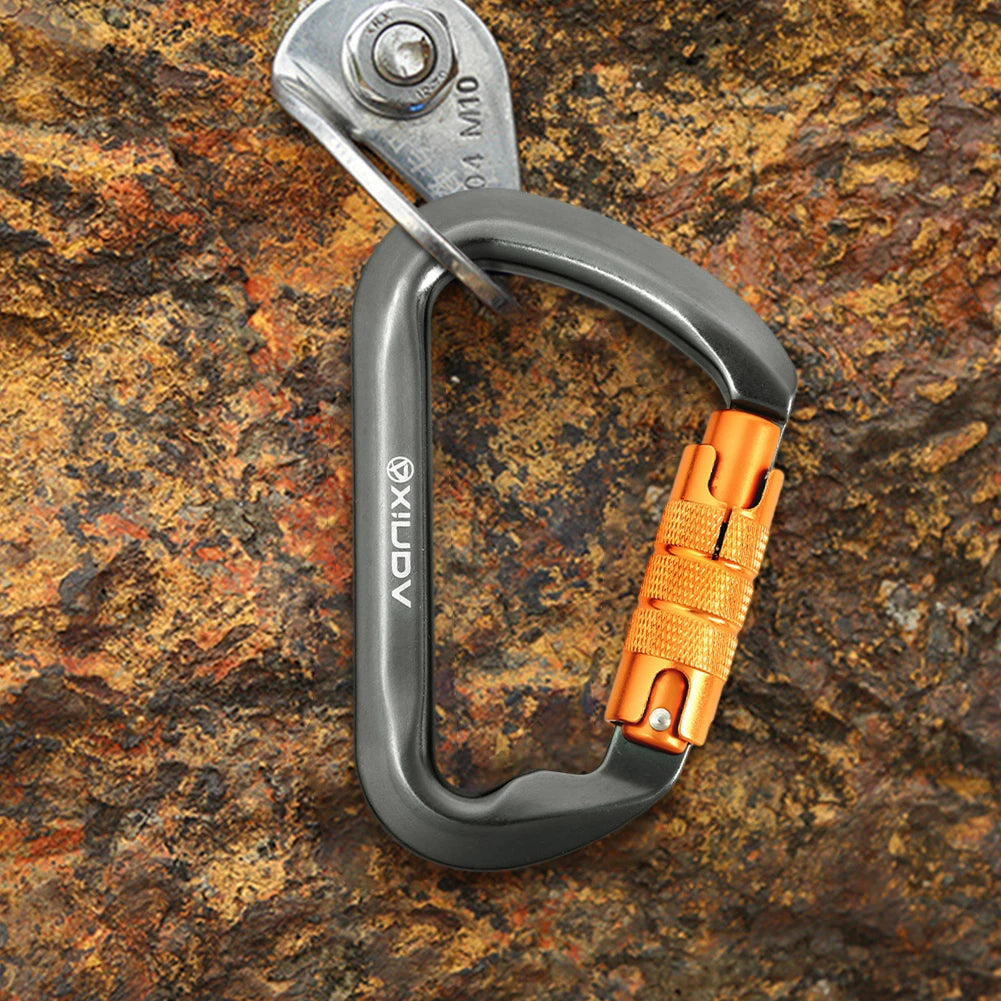 30kN Rock Climbing Carabiner Heavy Duty Caribeaner Clips