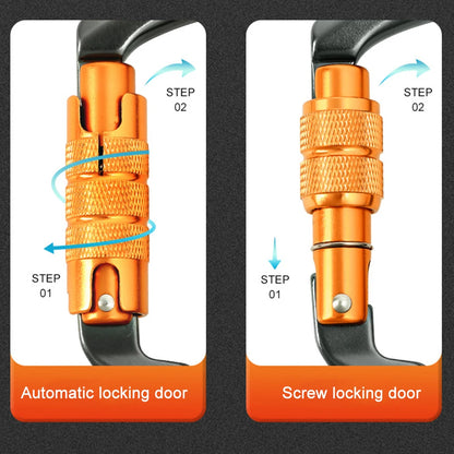 30kN Climbing Carabiner Heavy Duty Locking Carabiner Rock Climbing
