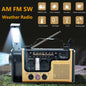 AM FM SW Emergency Radio Handcrank Solar SOS Alarm
