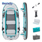 Bestway 65159 5 Person Inflatable Kayak - Durable PVC Material,