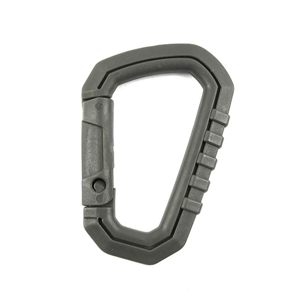 D-shape Camping Carabiners Reusable Snap Type Keychain