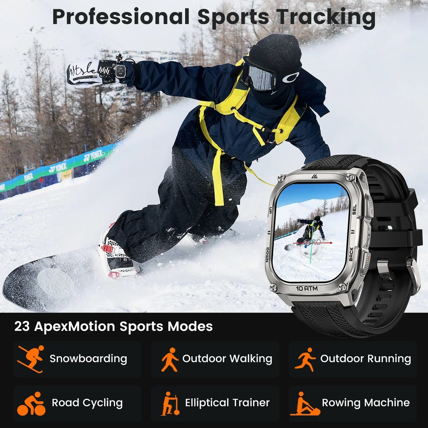 KOSPET Tank M4 Smart Watch Stainless Steel