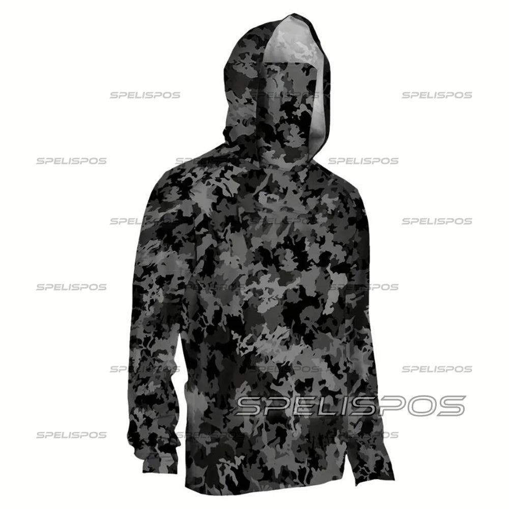 Fishing Hoodie Sailing Shirt Men Sun Protection