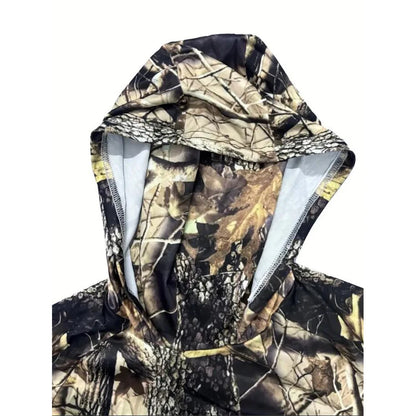 Fishing Hoodie Shirt Men Long Sleeve Sun Protection
