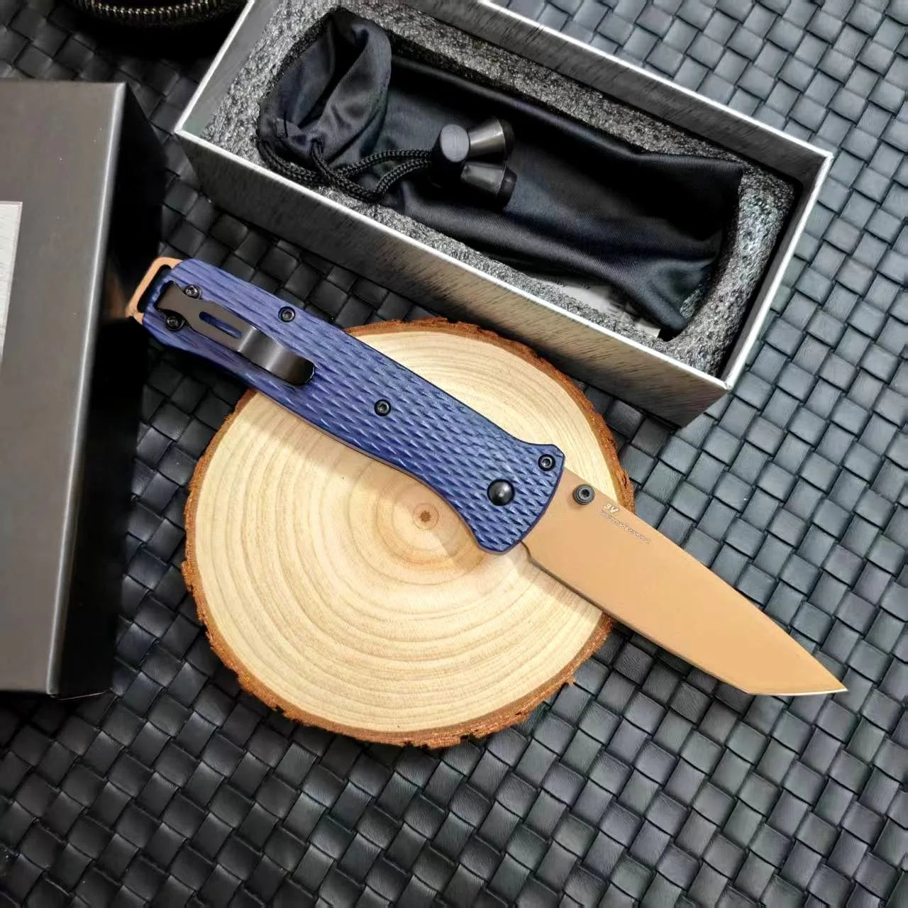 BM 537 Folding Pocket Knife Drop Point Flat Blade