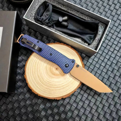BM 537 Folding Pocket Knife Drop Point Flat Blade