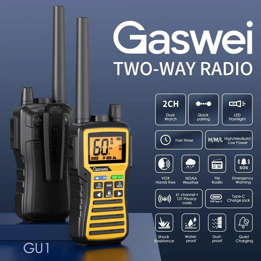 Long Range GMRS walkie talkies for Adults TwoWay Radio