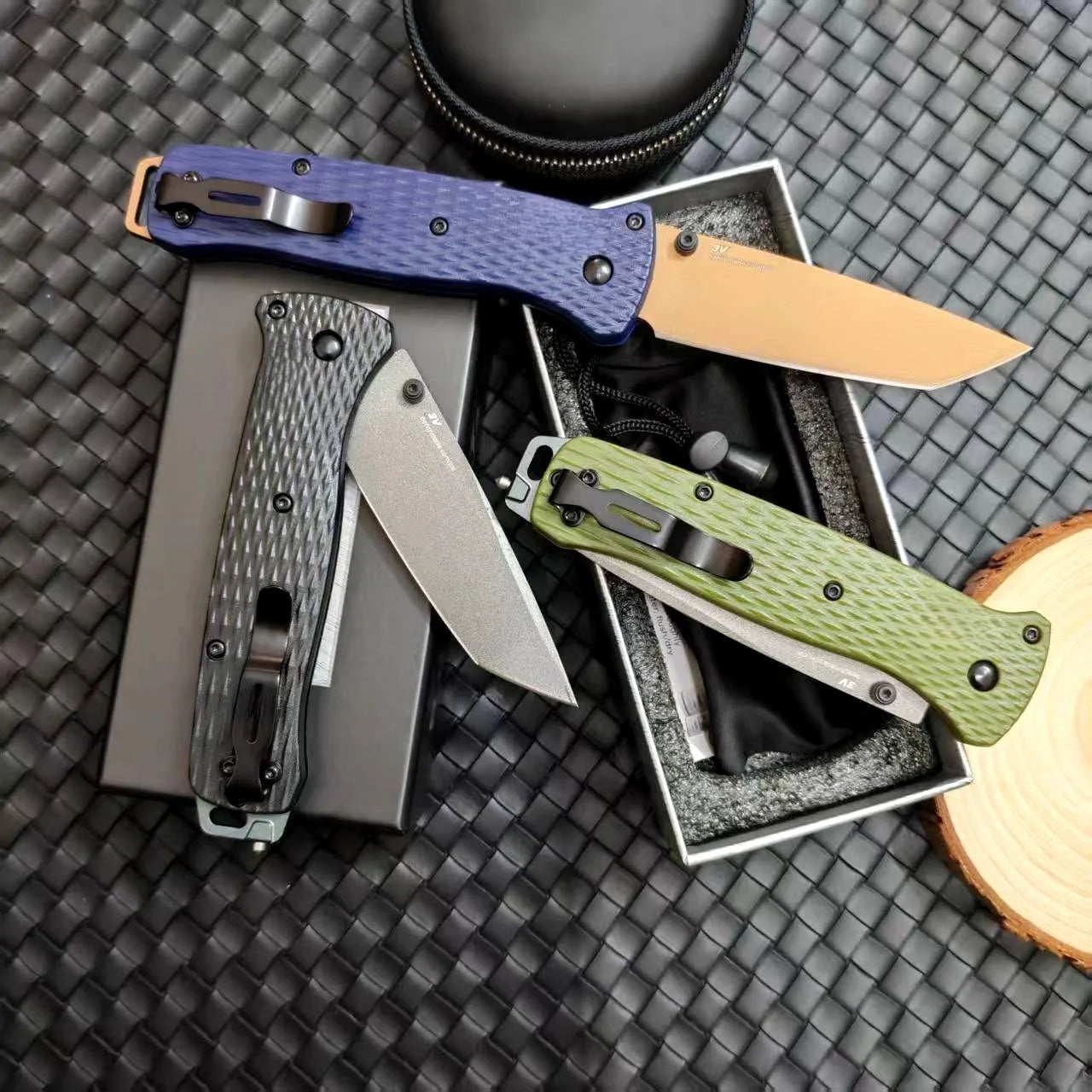 BM 537 Folding Pocket Knife Drop Point Flat Blade