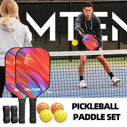 Pickleball Paddles 2 Paddles, Balls and Pickleball Bag,