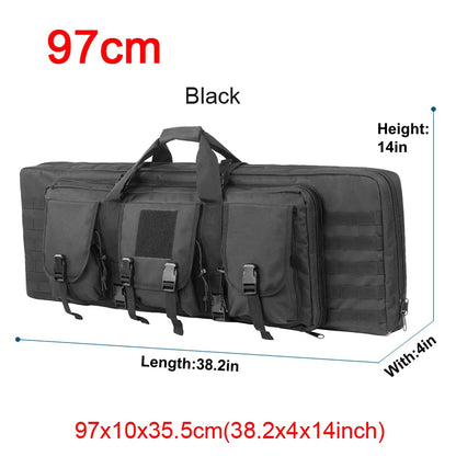 LQARMY 32 38 42 48 inch Tactical Double Rifle Case