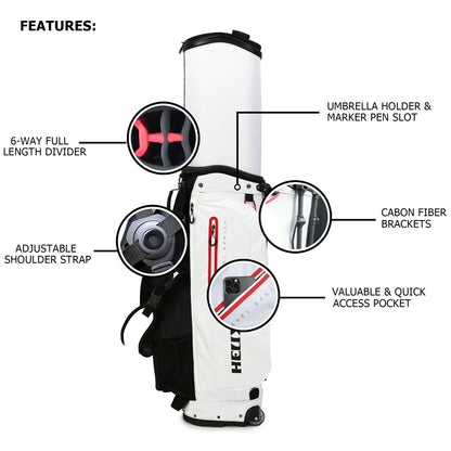 HELIX Golf Stand Bag and Wheels
