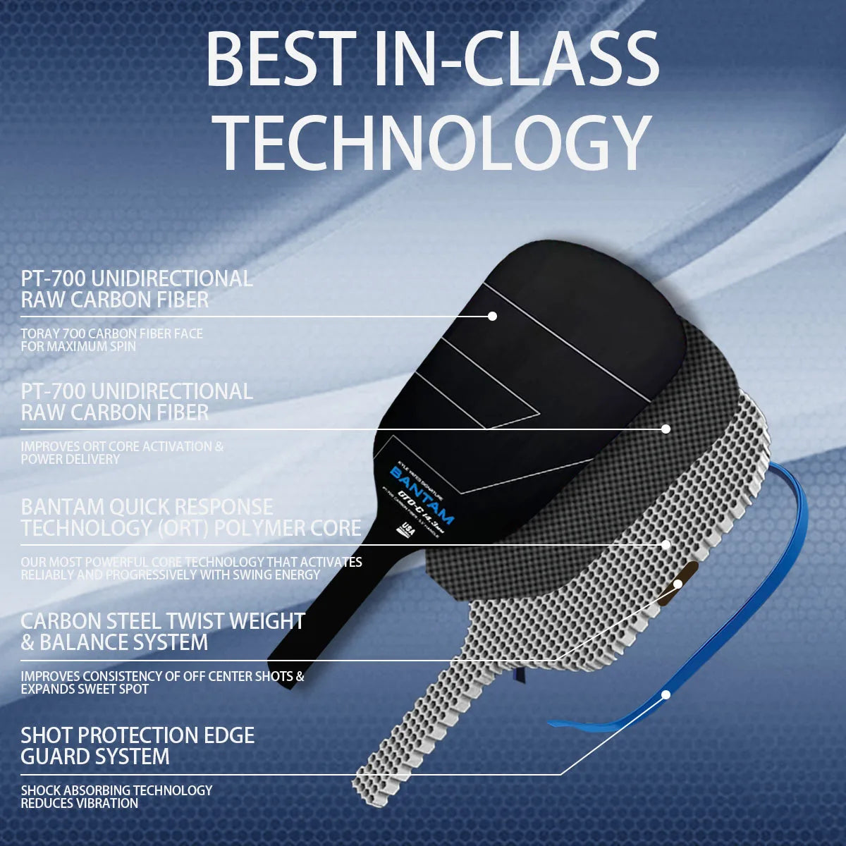 Pickleball Paddle Bantam GTO-C