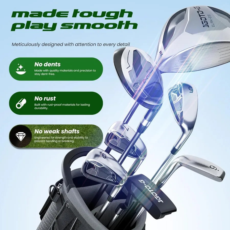 9 Pieces Golf Clubs Set for Men -