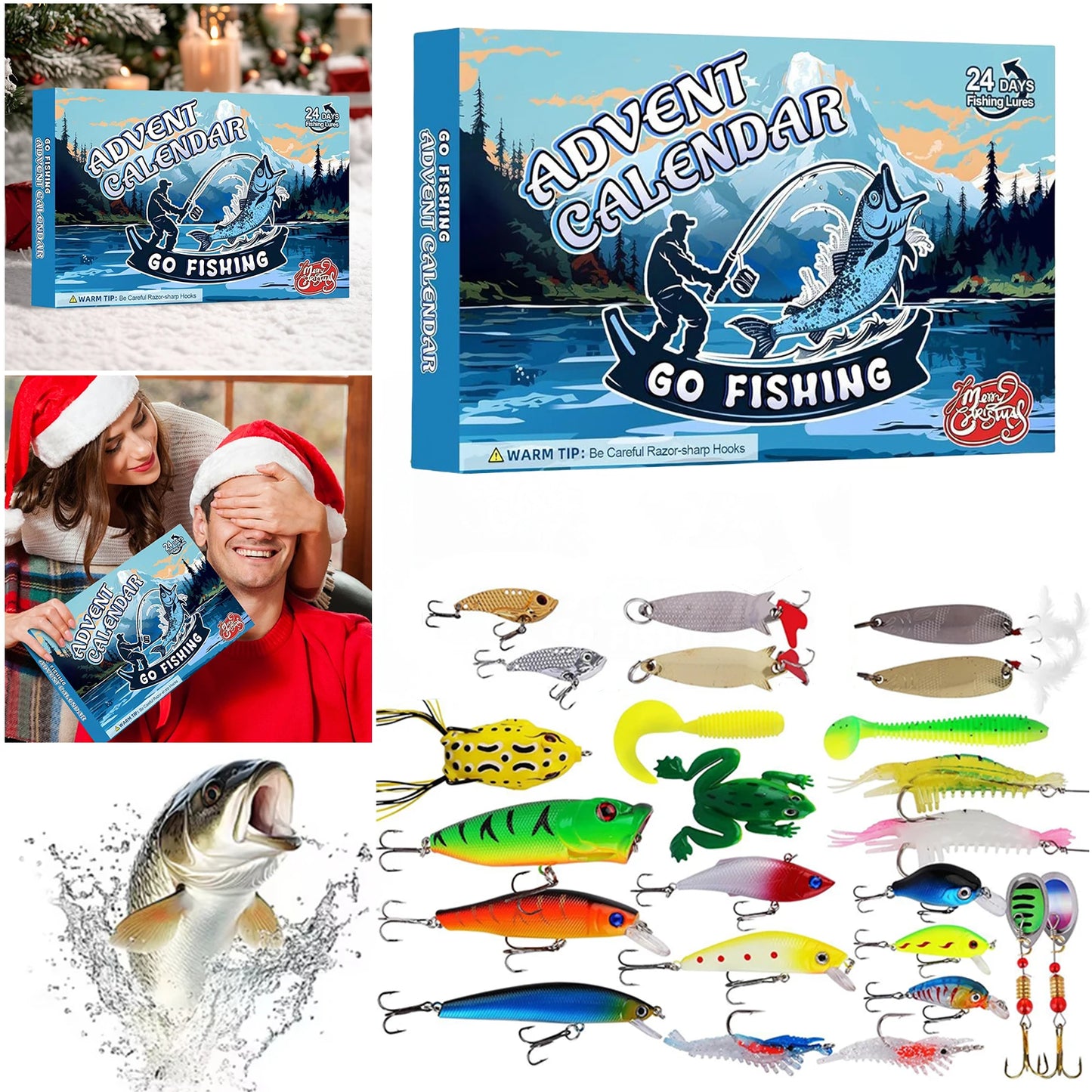 2025 Fishing Advent Calendar 24 Days Fishing Lures