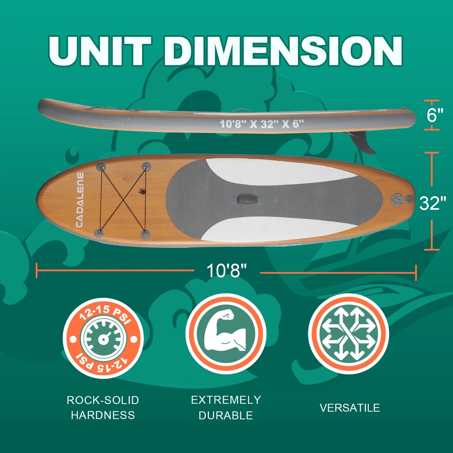 CADALENE Inflatable Paddle Board, Stand Up Paddle Board,