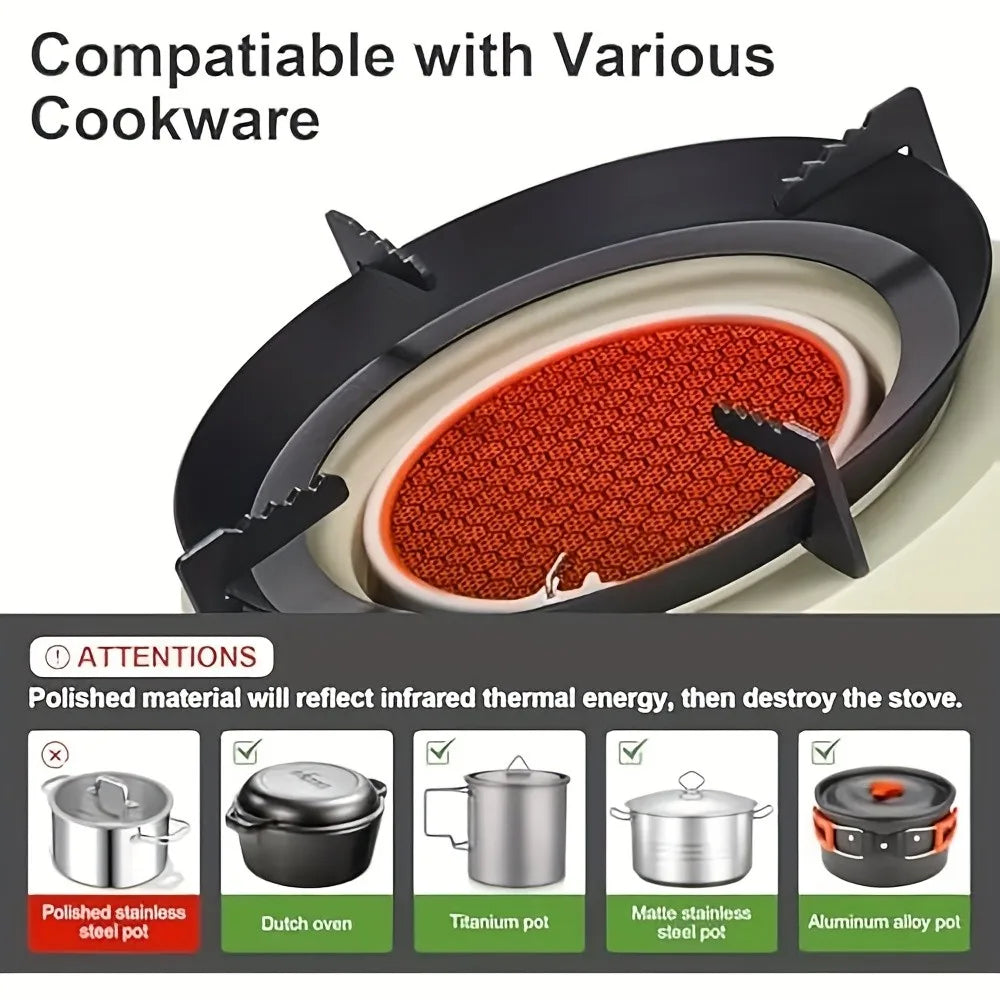 Portable outdoor burner cooking stove,