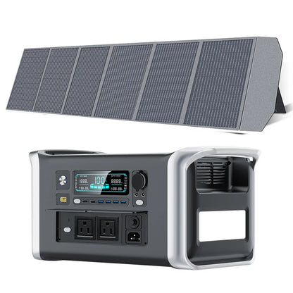 CTOLITY AP1000 1600W Solar Generator 1024Wh Battery  & 200W Solar Panel
