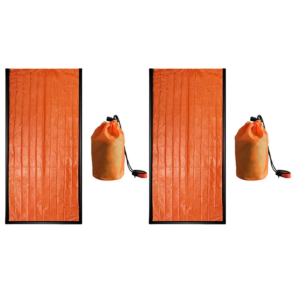 2 Pack Emergency Sleeping Bag Emergency Blanket