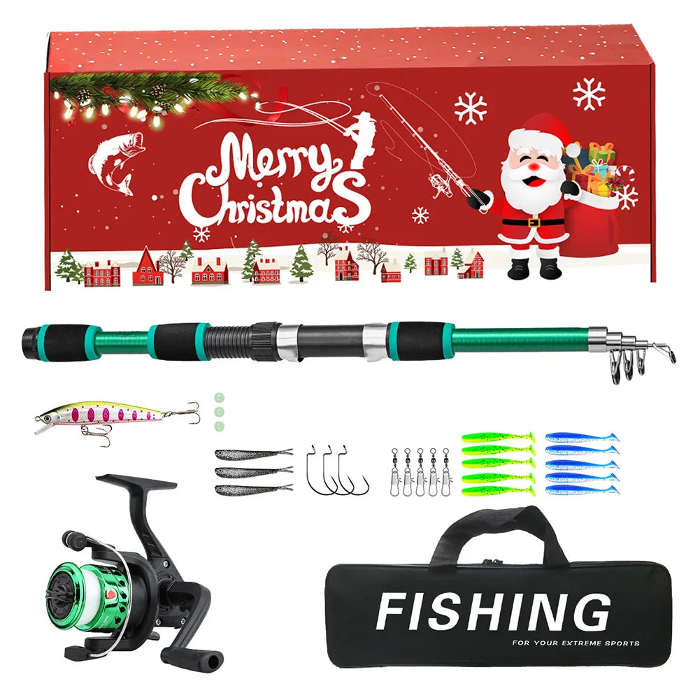Telescopic Fishing Rod and Reel Combo