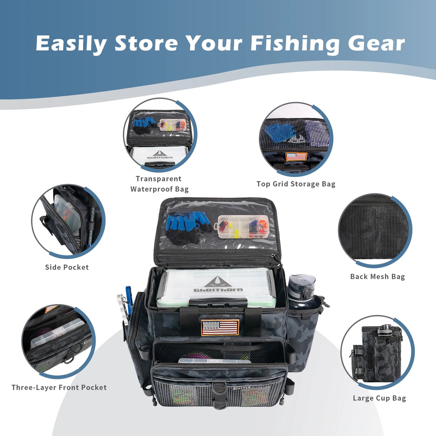 Fishing Tackle Bags Salt Water Resistant