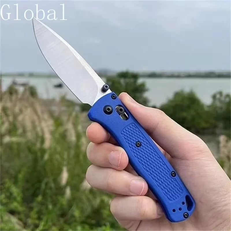 BM 535 EDC Knife Drop-Point Blade Nylon Wave Fiber Handle