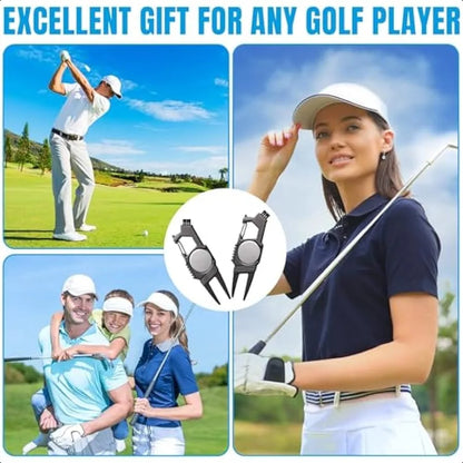 3 Pcs 7 in 1 Golf Divot Repair Tool and Ball Marker