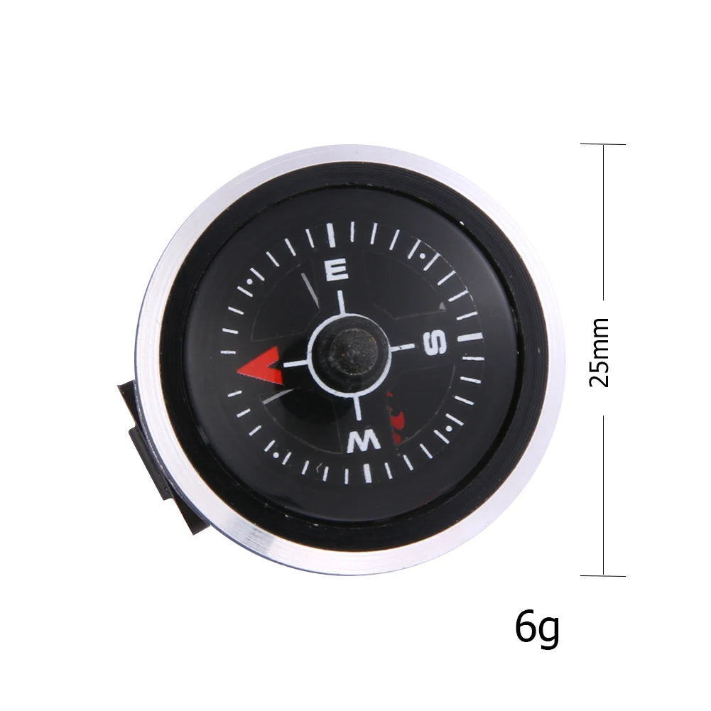 Mini Watch Strap Button Compass Aluminum Alloy
