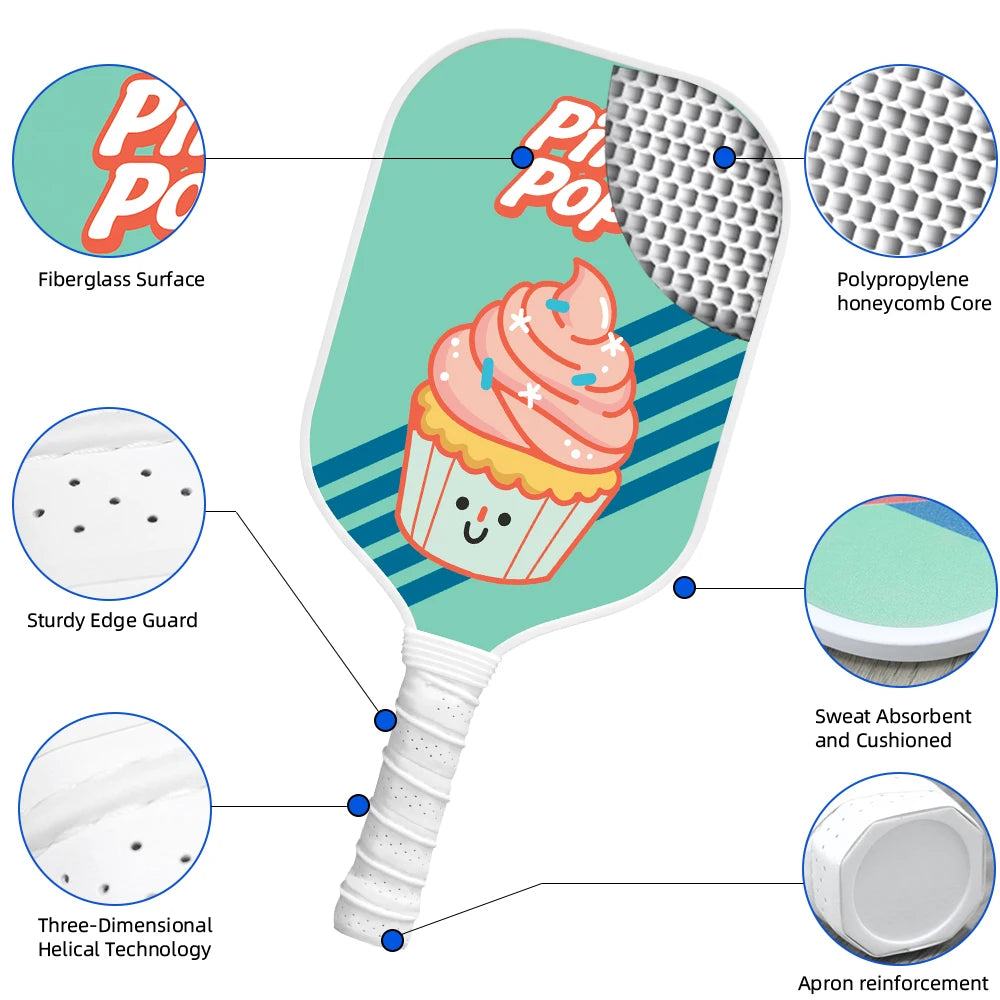 Pickleball Complete Kit with 2 Paddles, Balls, & Carry Bag.