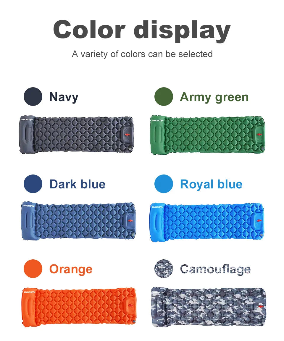 Outdoor Camping Sleeping Pad Inflatable Mattress