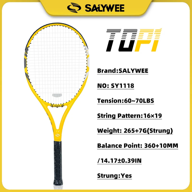 BaboBee SY1118, 100% Full Carbon Fiber Tennis Racket 60lbs