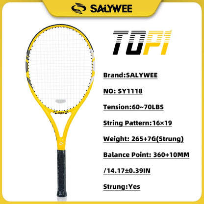 BaboBee SY1118, 100% Full Carbon Fiber Tennis Racket 60lbs