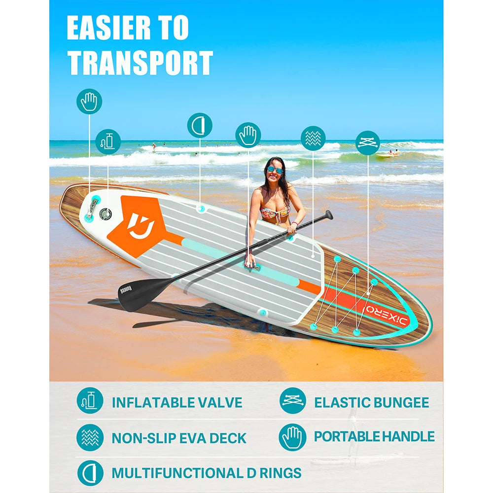 Myboat DIXERO Waterproof Inflatable Paddle Board 11''x33''x6''