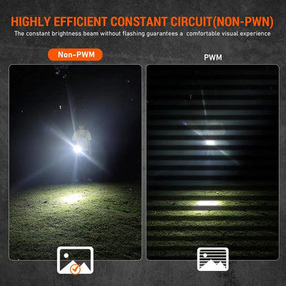 Wurkkos TD01C 21700 Rechargeable Tactical Flashlight LED USB-C 1800Lm