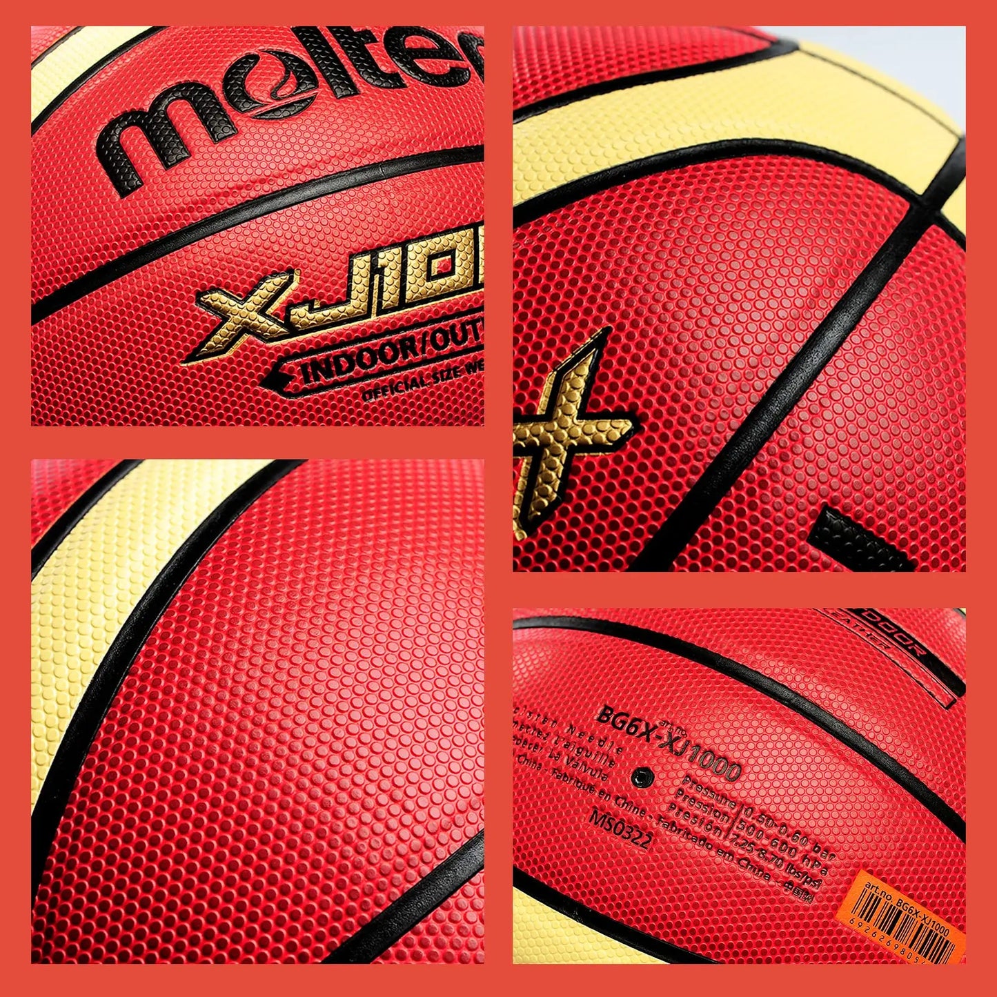 Original Molten Basketball XJ1000 Size 6, 7 Indoor/Outdoor