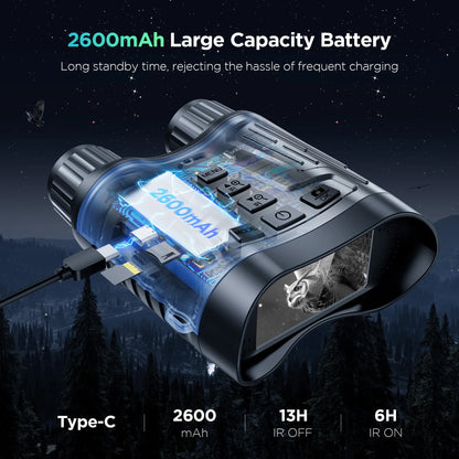 Rechargeable NightVision 4K UHD Infrared Telescope Camera Binocular
