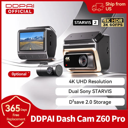2025 New DDPAI 4K Dash Cam