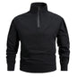 Men's Summer Work Shirt 1/4 Zipper Long Sleeve
