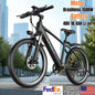 JUNFUN 1500W Electric Bike, 26" E Bikes for Adults, 499WH 25mph 55Miles