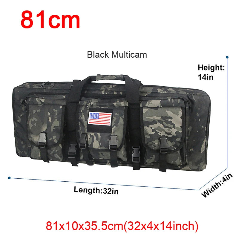 LQARMY 32 38 42 48 inch Tactical Double Rifle Case