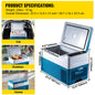 SucceBuy Car Refrigerator Mini Fridge Freezer Portable 12/24V DC 110-240V