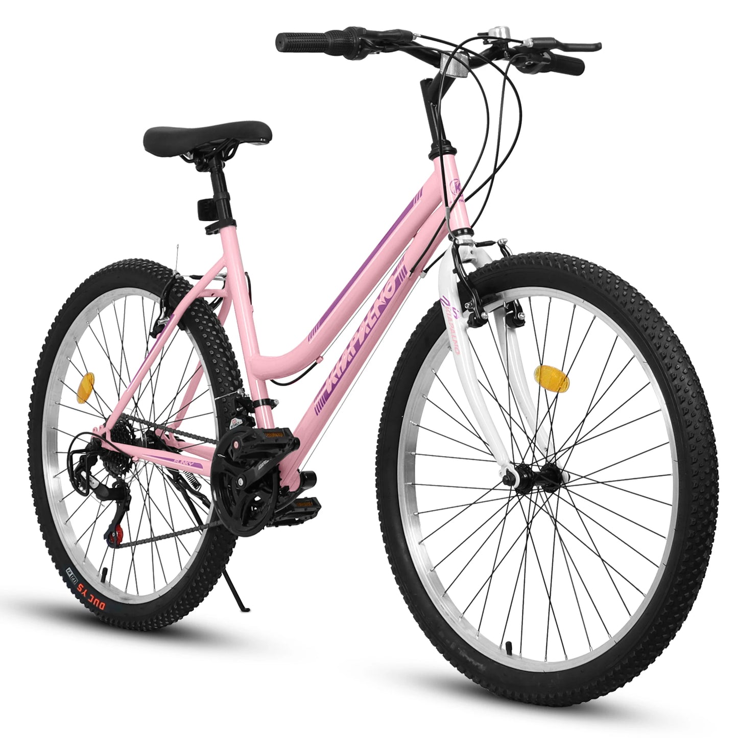 Ecarpat Womens Girls 24 26 Inch Mountain Bike, 21 Speed