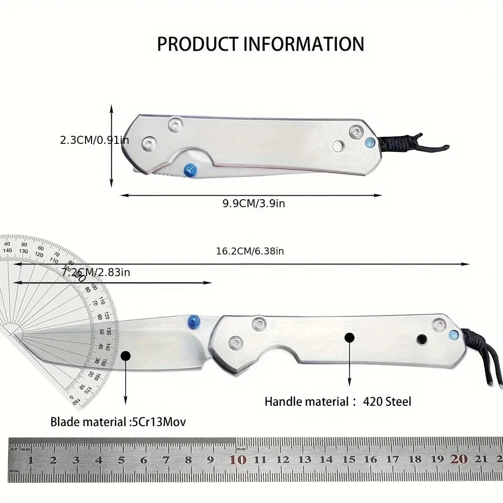 CR Pocket Folding Knife 440C Blade 420 Steel Handle