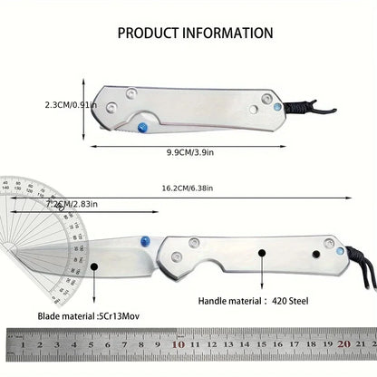 CR Pocket Folding Knife 440C Blade 420 Steel Handle