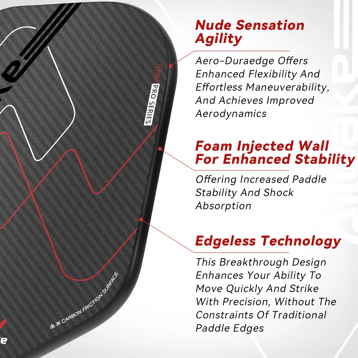 sport Pickleball Paddle Koolstofvezel Pickleball Raqueta