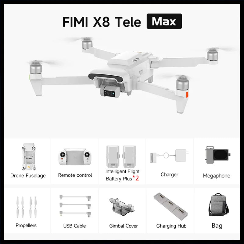 TELE MAX Drone 4K Professional HDR 48MP 3-Axis Gimbal Camera Drone