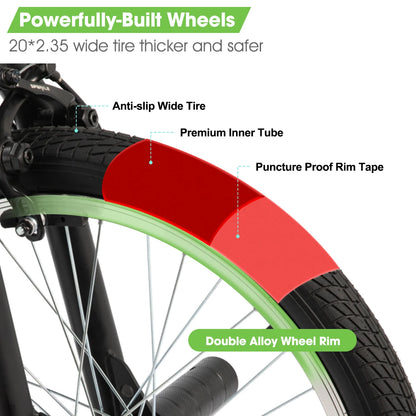 Hiland 20 inch Freestyle Kids BMX Bike