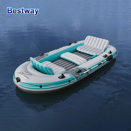 Bestway 65159 5 Person Inflatable Kayak - Durable PVC Material,
