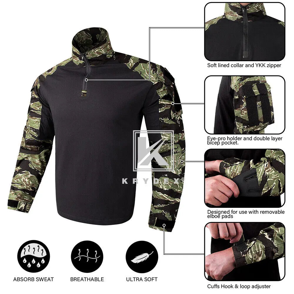 KRYDEX Camouflage Combat Uniform Clothing Hunting