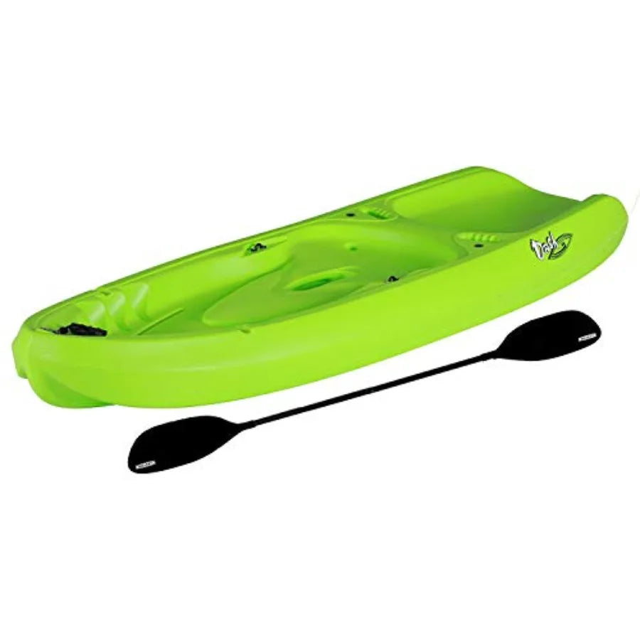 Lightweight and Durable Youth Kayak with Integrated Paddle
